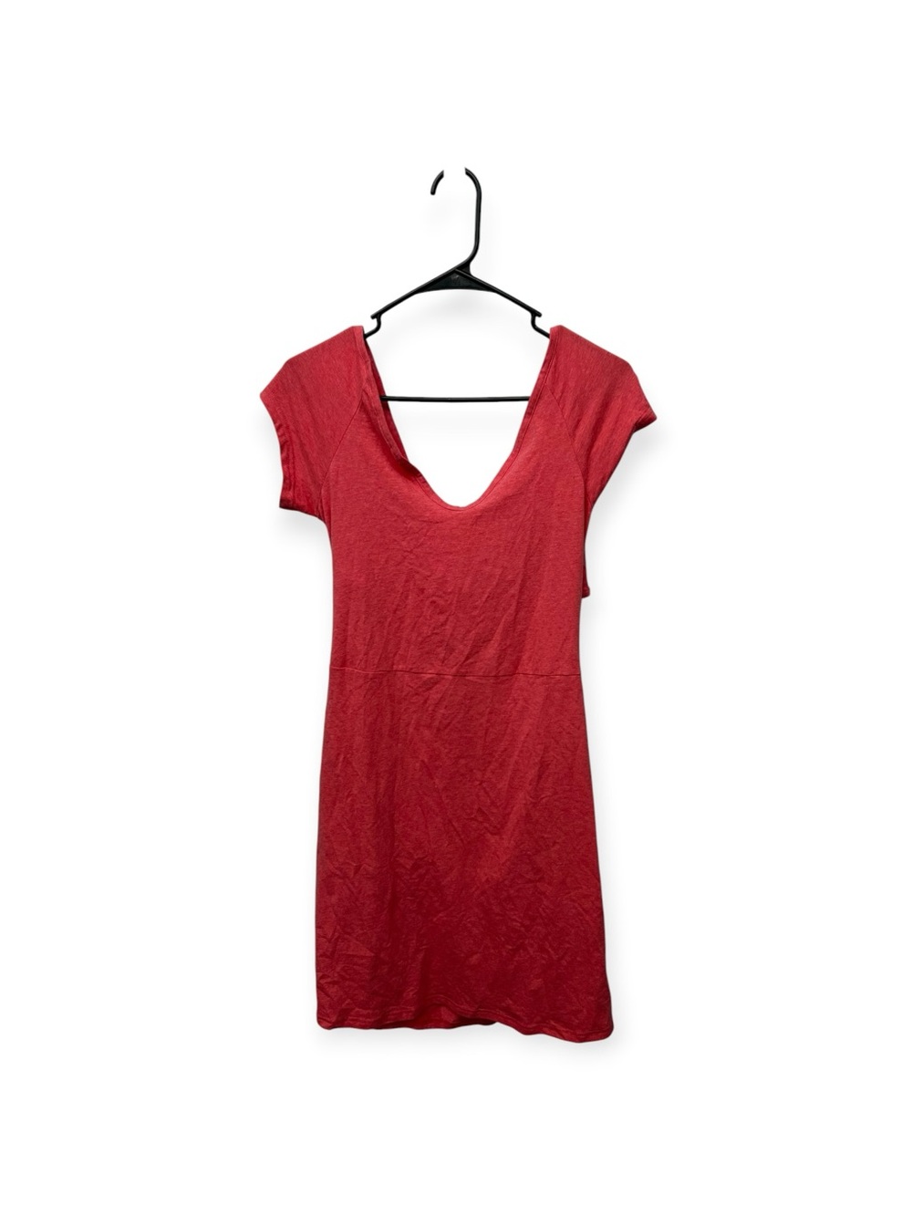 NWT Pact Heathered Red Scoop Neck Women’s Top Dress Organic Cotton Size Large